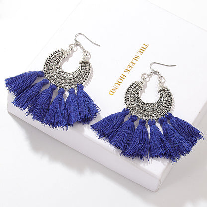 Fashion Sector Alloy Inlay Rhinestones Women's Drop Earrings 1 Pair