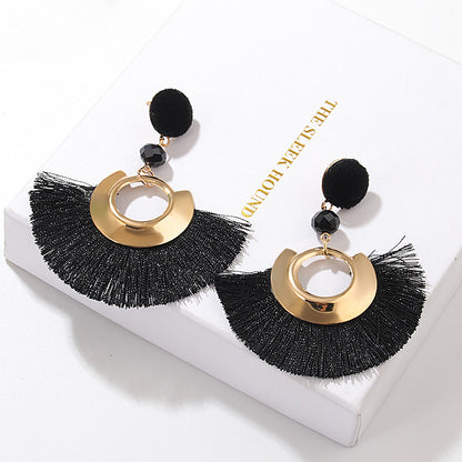 Fashion Sector Alloy Inlay Rhinestones Women's Drop Earrings 1 Pair