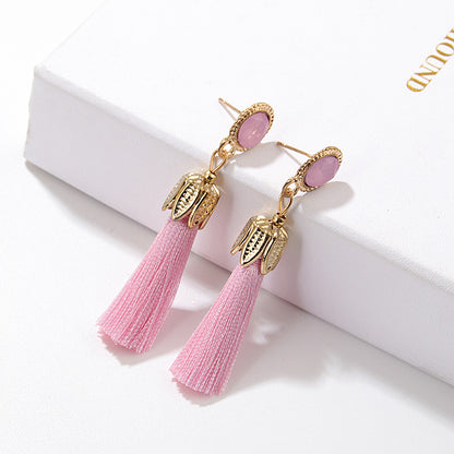 Fashion Sector Alloy Inlay Rhinestones Women's Drop Earrings 1 Pair