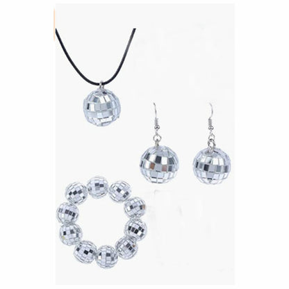 Fashion Ball Alloy Earrings Necklace