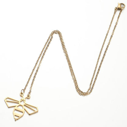 Cute Bee Titanium Steel Plating Necklace