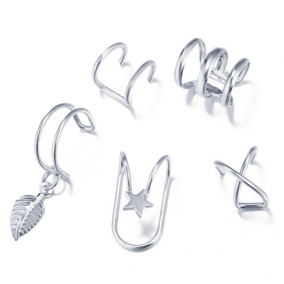 Exaggerated U Shape Metal Plating Unisex Ear Clips