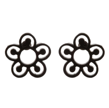 Fashion Snowflake Stainless Steel Plating Ear Studs 1 Pair