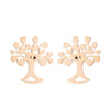 Simple Style Plant Stainless Steel Plating Ear Studs 1 Pair