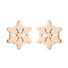 Simple Style Plant Stainless Steel Plating Ear Studs 1 Pair