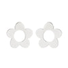 Simple Style Plant Stainless Steel Plating Ear Studs 1 Pair