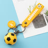 Fashion Letter Football Pvc Unisex Bag Pendant Keychain 1 Piece