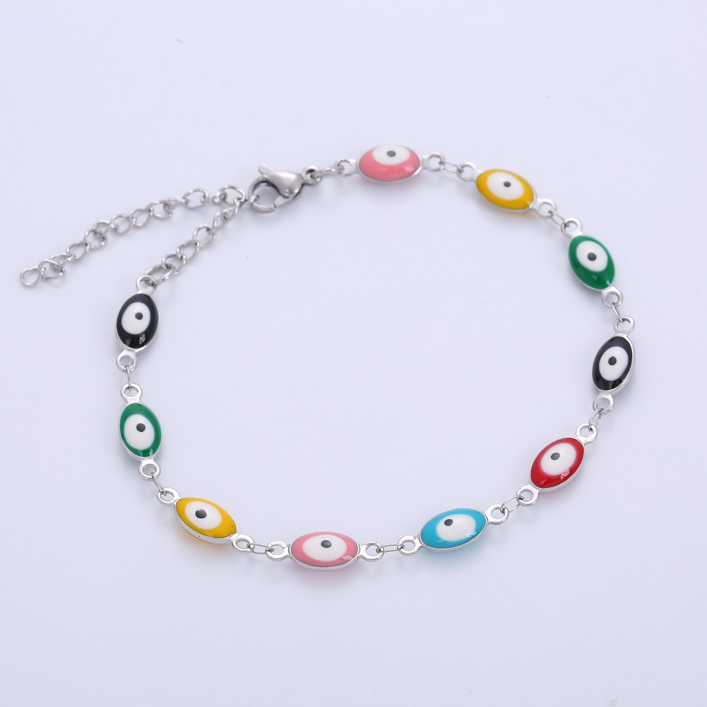 Fashion Eye Titanium Steel Enamel Bracelets