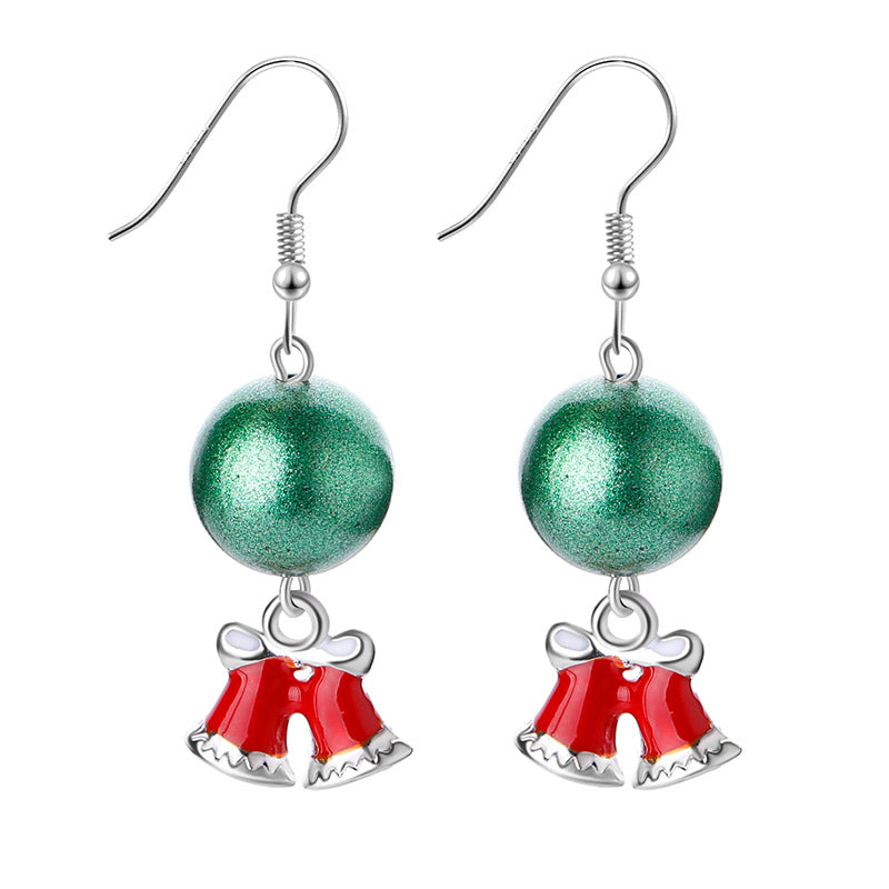 Fashion Santa Claus Elk Alloy Artificial Pearls Women's Earrings 1 Pair