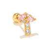 Glam Animal Brass Plating Zircon Ear Studs 1 Piece