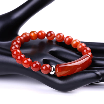 Fashion Ball Natural Stone Beaded Polishing Bracelets 1 Piece