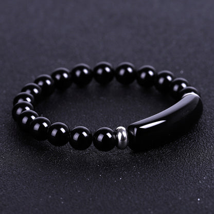 Fashion Ball Natural Stone Beaded Polishing Bracelets 1 Piece