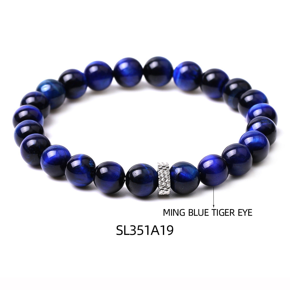 Simple Style Round Stone Beaded Bracelets