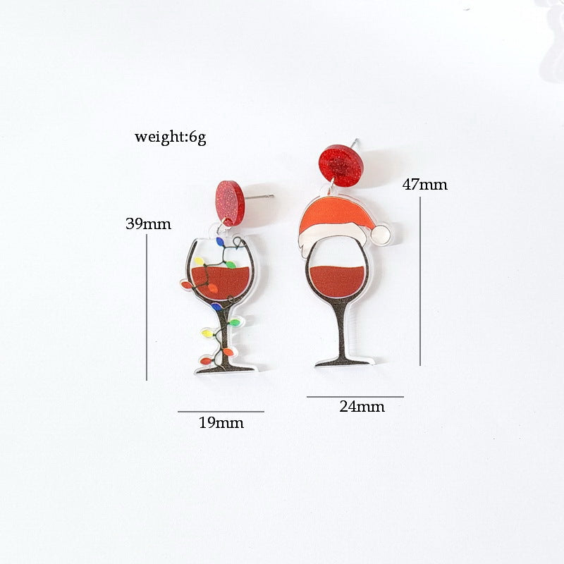 Simple Style Cartoon Letter Arylic Stoving Varnish Women's Drop Earrings 1 Pair