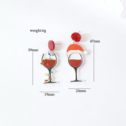 Simple Style Cartoon Letter Arylic Stoving Varnish Women's Drop Earrings 1 Pair