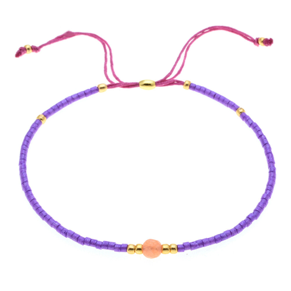 Bohemian Solid Color Beaded Wholesale Bracelets