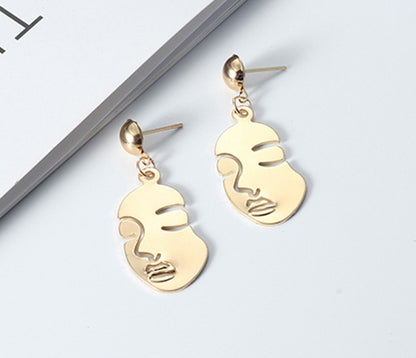 Fashion Solid Color Metal Plating Women's Drop Earrings 1 Pair