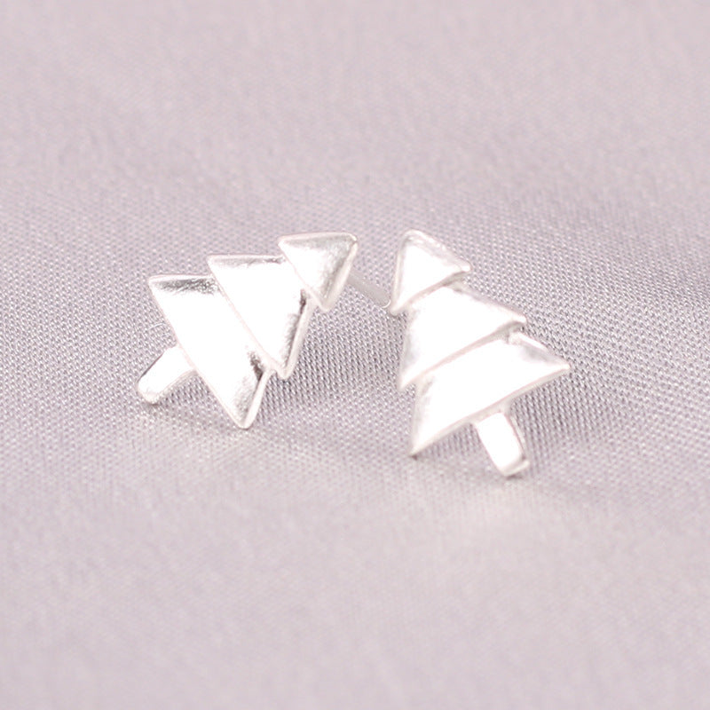 Fashion Pineapple Butterfly Bow Knot Silver Plated Plating Women's Ear Studs 1 Pair