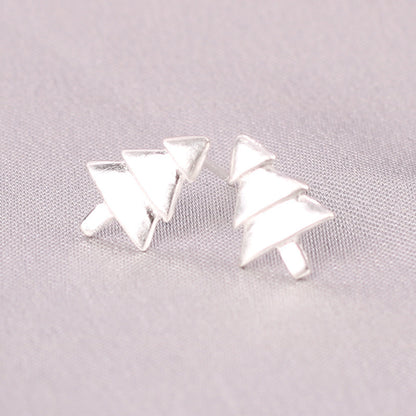 Fashion Pineapple Butterfly Bow Knot Silver Plated Plating Women's Ear Studs 1 Pair