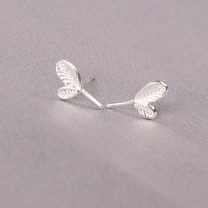 Fashion Pineapple Butterfly Bow Knot Silver Plated Plating Women's Ear Studs 1 Pair