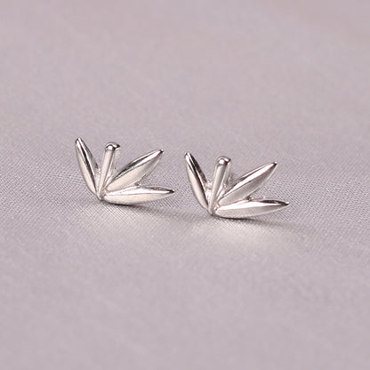 Fashion Pineapple Butterfly Bow Knot Silver Plated Plating Women's Ear Studs 1 Pair