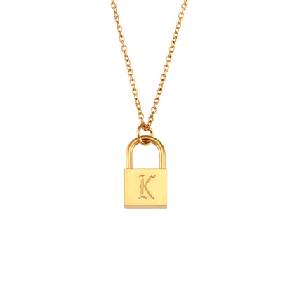 Fashion Letter Stainless Steel Plating Gold Plated Necklace