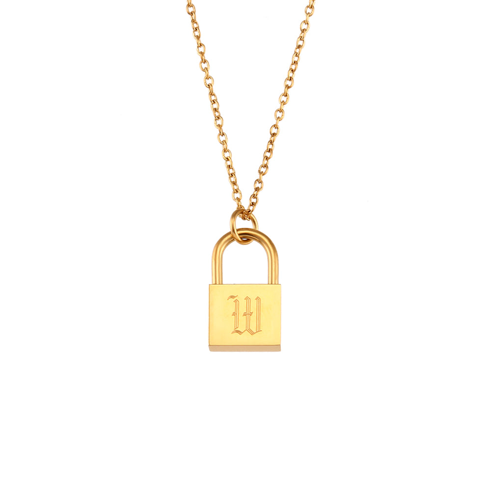 Fashion Letter Stainless Steel Plating Gold Plated Necklace