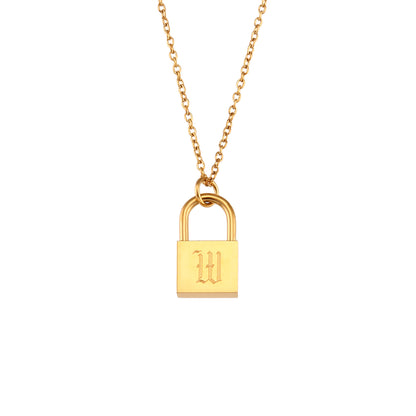 Fashion Letter Stainless Steel Plating Gold Plated Necklace