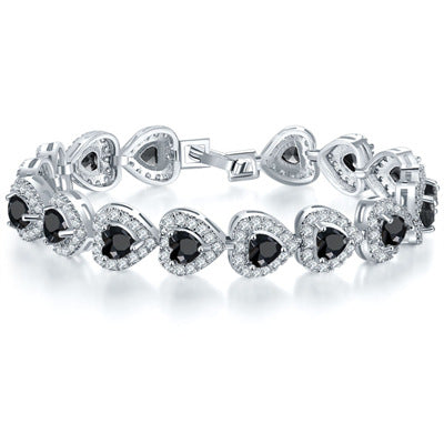 Glam Heart Shape Zircon Plating Inlay Zircon Women's Bracelets