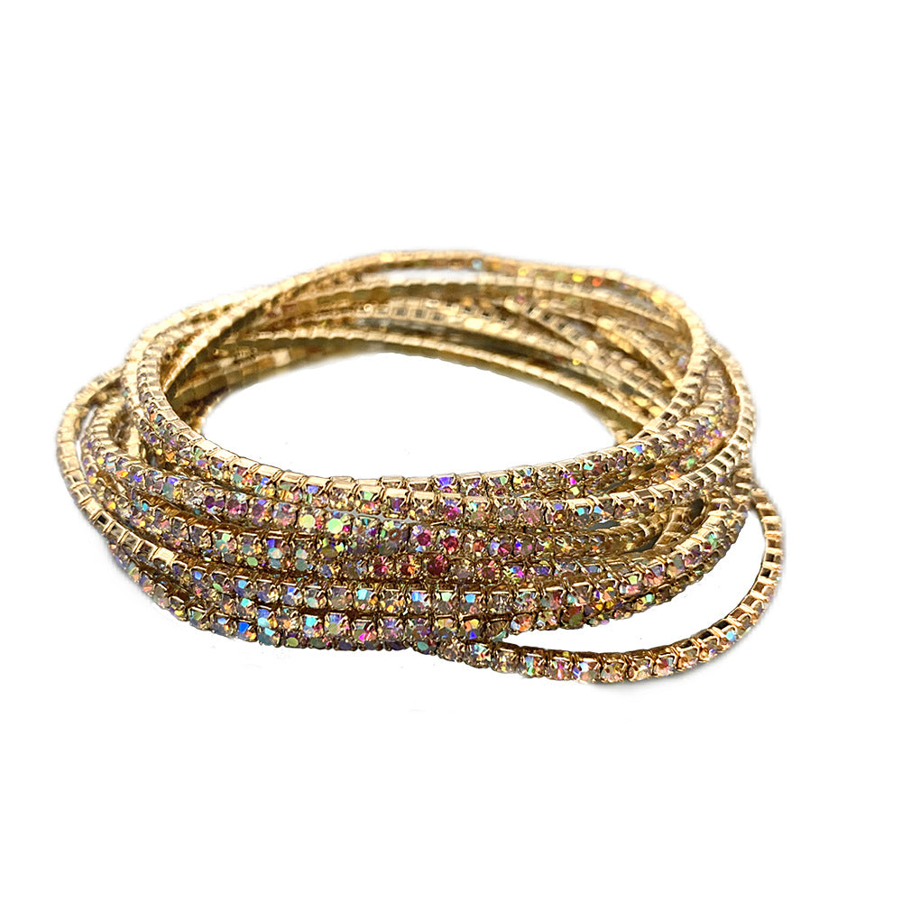 Fashion Geometric Alloy Rhinestones Women's Bracelets