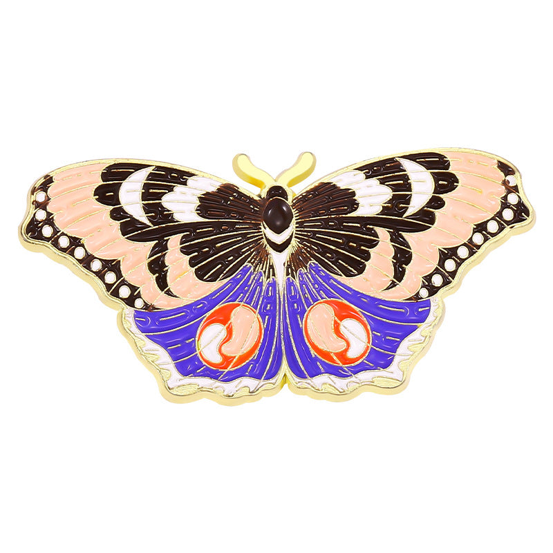 Fashion Butterfly Alloy Enamel Stoving Varnish Women'S Brooches