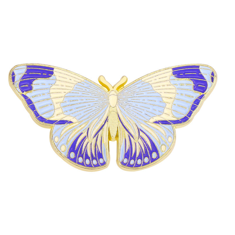 Fashion Butterfly Alloy Enamel Stoving Varnish Women'S Brooches