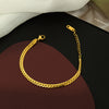 Hip-hop Simple Style Solid Color Stainless Steel Titanium Steel Plating Gold Plated Bracelets