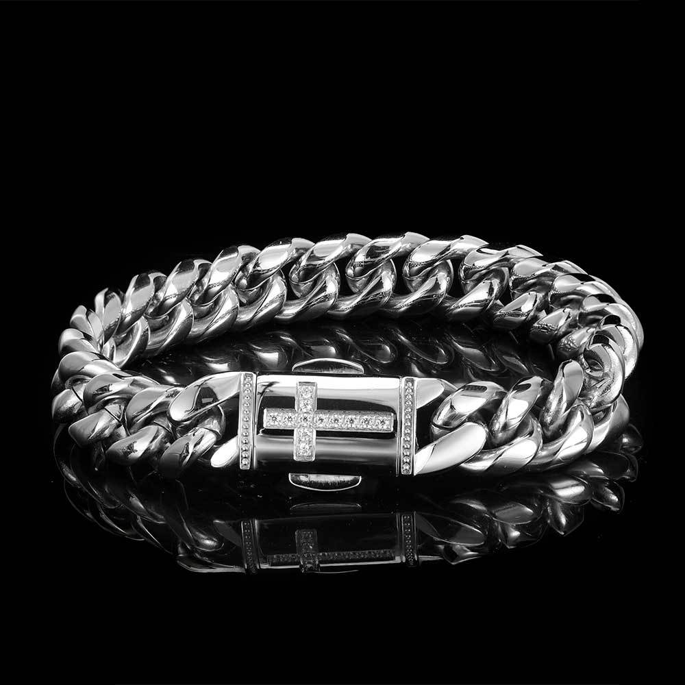 Hip-hop Geometric Stainless Steel Plating Chain 18k Gold Plated Bracelets