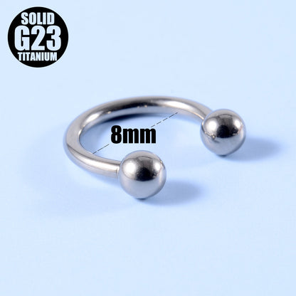 Ear Cartilage Rings & Studs Fashion Geometric G23 Titanium Polishing