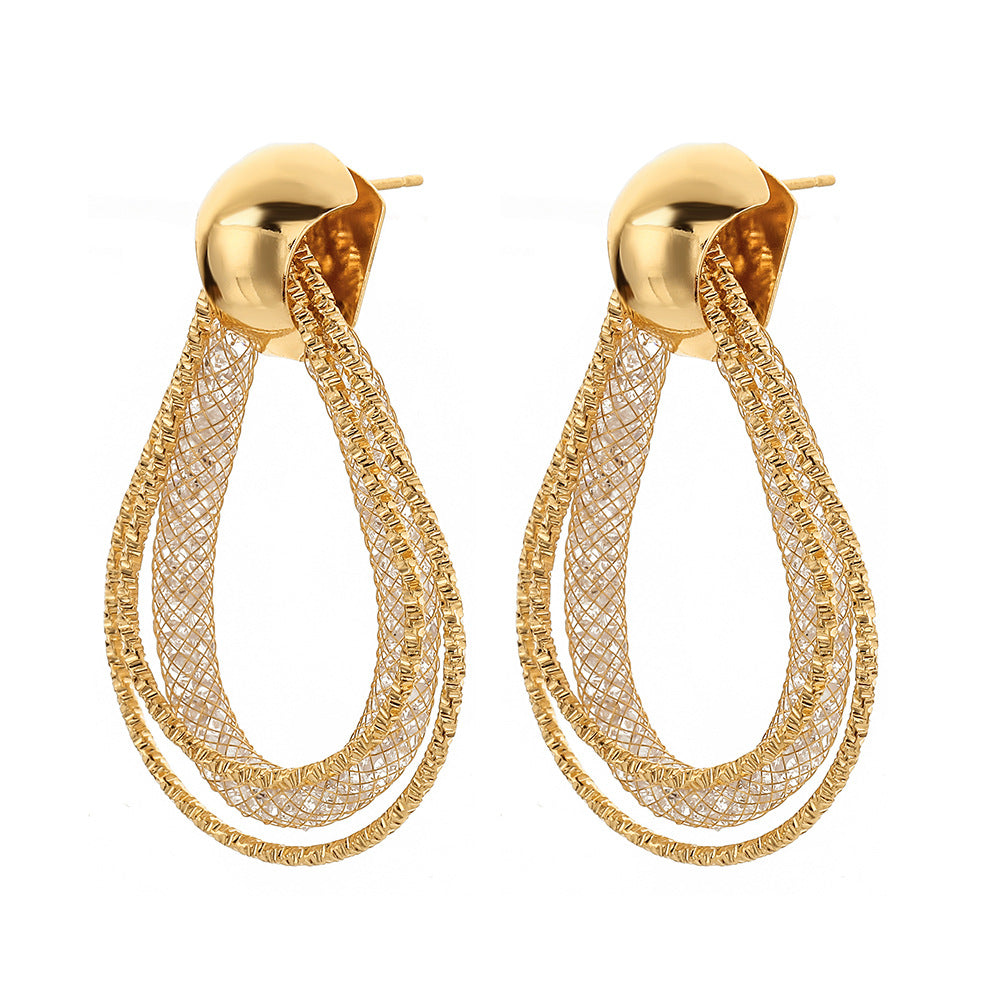 1 Pair Fashion Geometric Alloy Plating Women's Drop Earrings