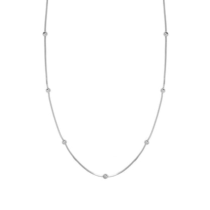 Fashion Solid Color Titanium Steel Necklace 1 Piece