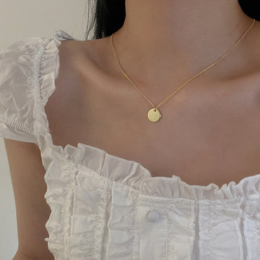 Simple Style Solid Color Pearl Necklace 1 Piece