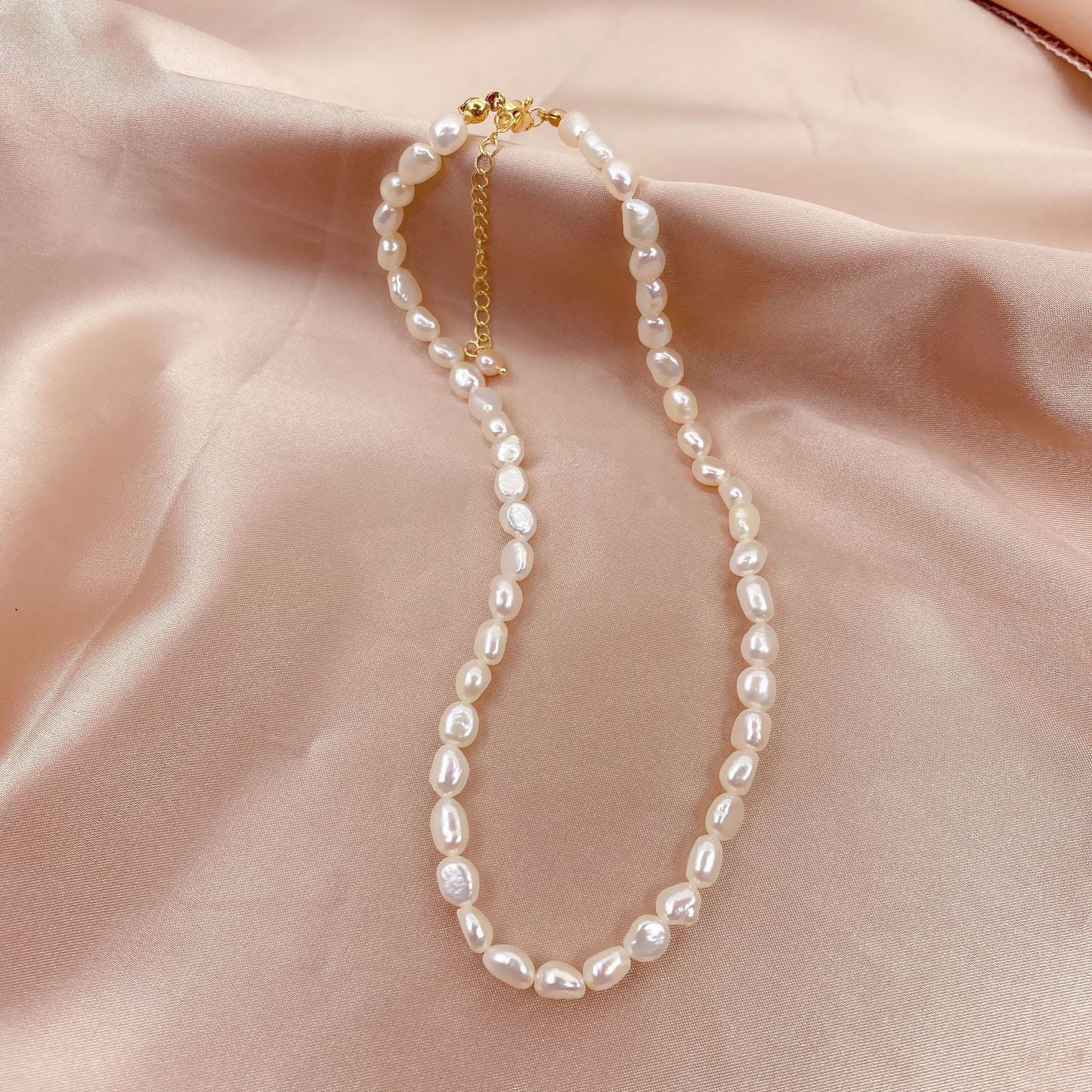 Simple Style Solid Color Pearl Necklace 1 Piece