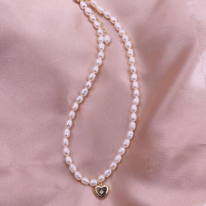 Simple Style Solid Color Pearl Necklace 1 Piece