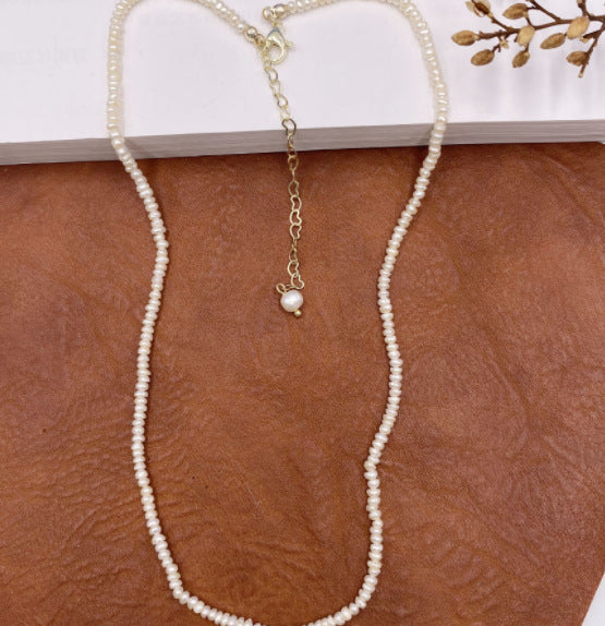 Simple Style Solid Color Pearl Necklace 1 Piece