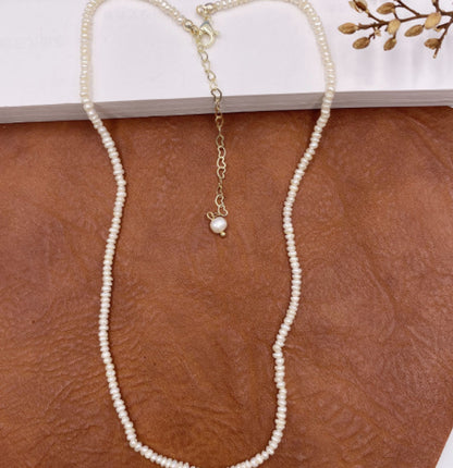 Simple Style Solid Color Pearl Necklace 1 Piece