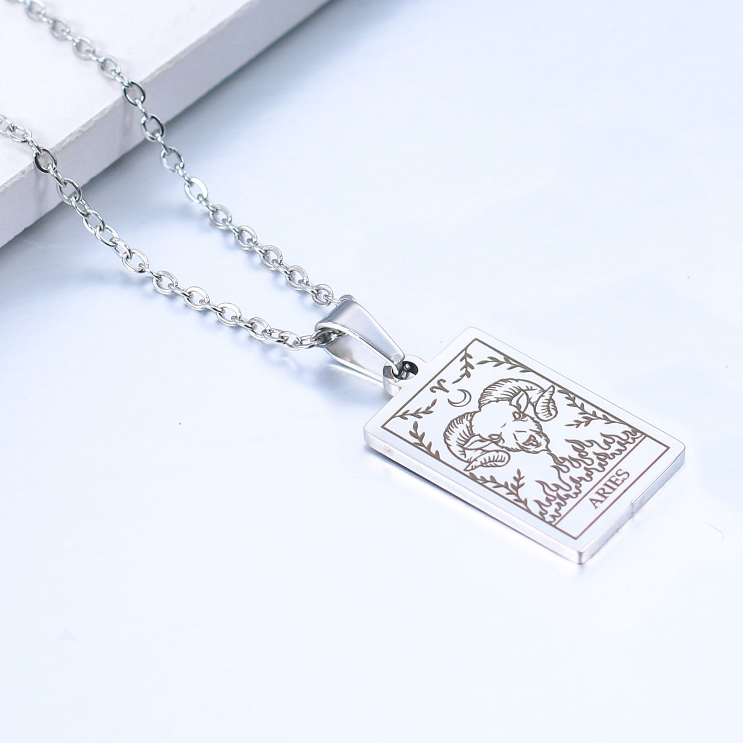 Simple Style Constellation Stainless Steel Plating Necklace