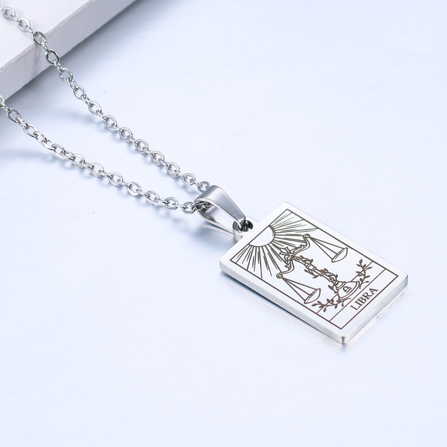 Simple Style Constellation Stainless Steel Plating Necklace