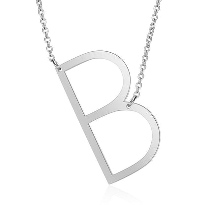 Fashion Letter Stainless Steel Polishing Necklace