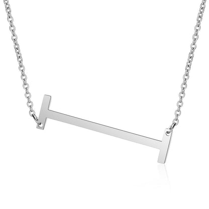 Fashion Letter Stainless Steel Polishing Necklace