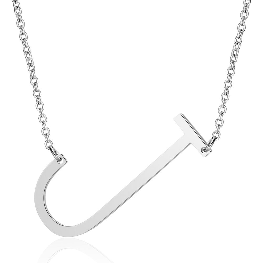 Fashion Letter Stainless Steel Polishing Necklace