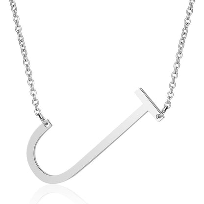 Fashion Letter Stainless Steel Polishing Necklace