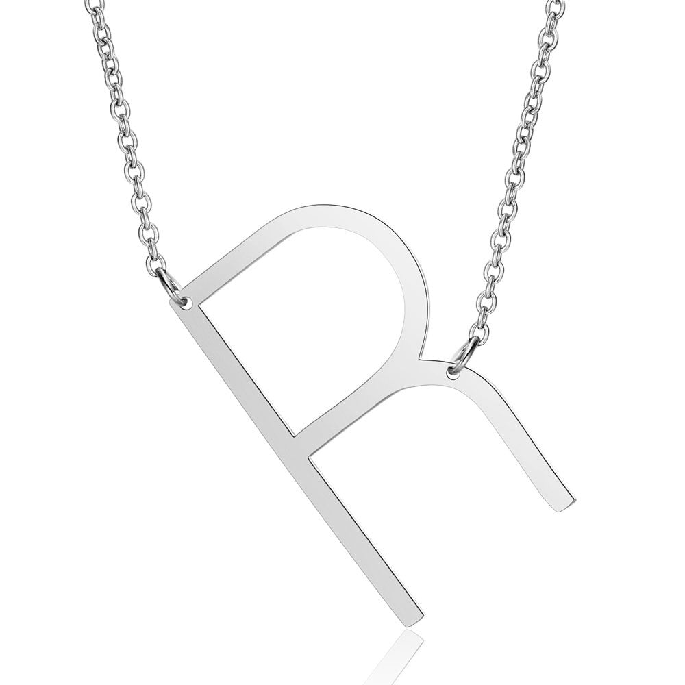 Fashion Letter Stainless Steel Polishing Necklace