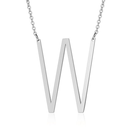 Fashion Letter Stainless Steel Polishing Necklace